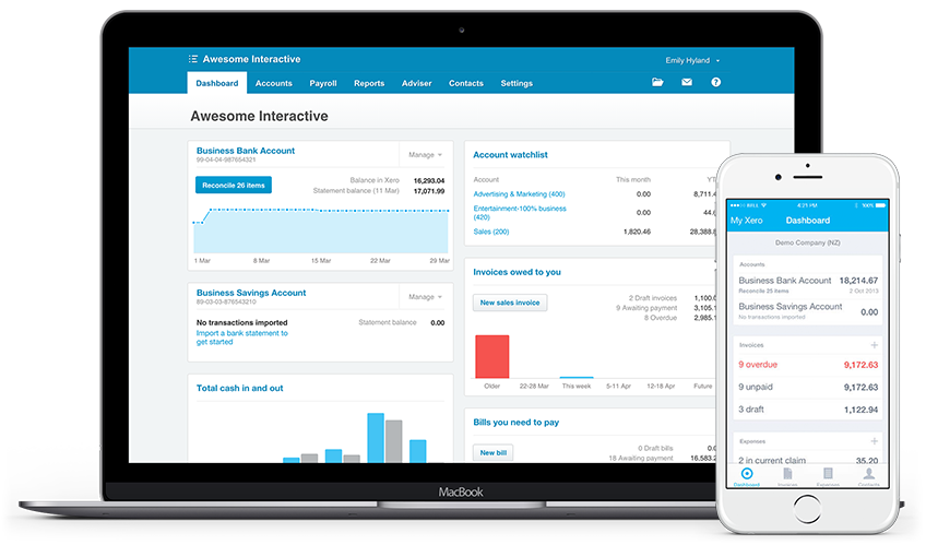 Xero Cloud Accounting and Bookkeeping software